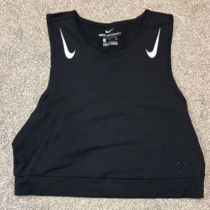 Nike Aeroswift Women's Black Crop Top